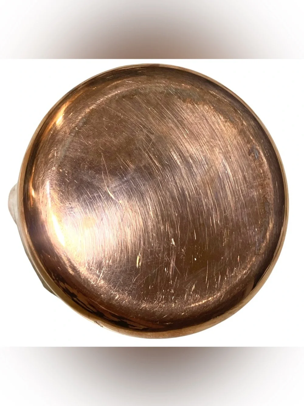 BAUMALU Tinned Copper Sauce Pot Pan Cast Iron Handle Handmade In France 3”x 4.5”